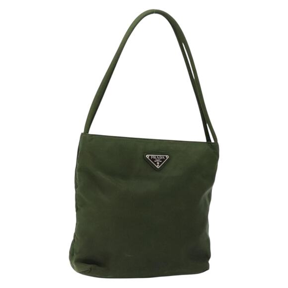 PRADA Tote Bag Nylon Green - Picture 1 of 9